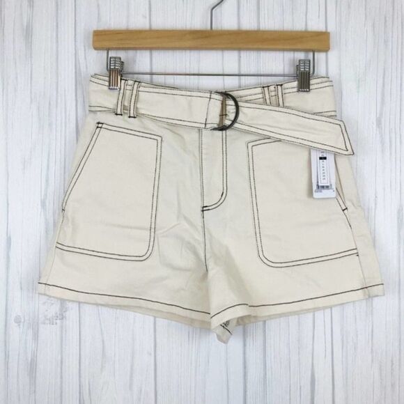 BP. Belted High Waist Shorts - Picture 2 of 7